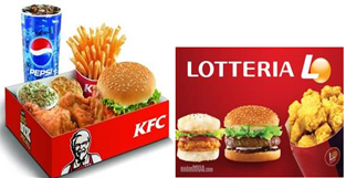 lotteria thức ăn nhanh lotteria